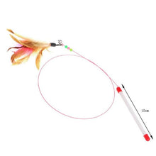 Load image into Gallery viewer, Pet cat toy,Hot,Cute Design,Plastic,Steel Wire,Feather Teaser Wand,Toy for cats interactive,Products For pet,110cm,Free shipping