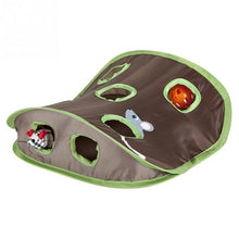 Load image into Gallery viewer, Pet Cat Mice Intelligence Play Toys Bell Tent With 9 Holes Cat Play Tunnel